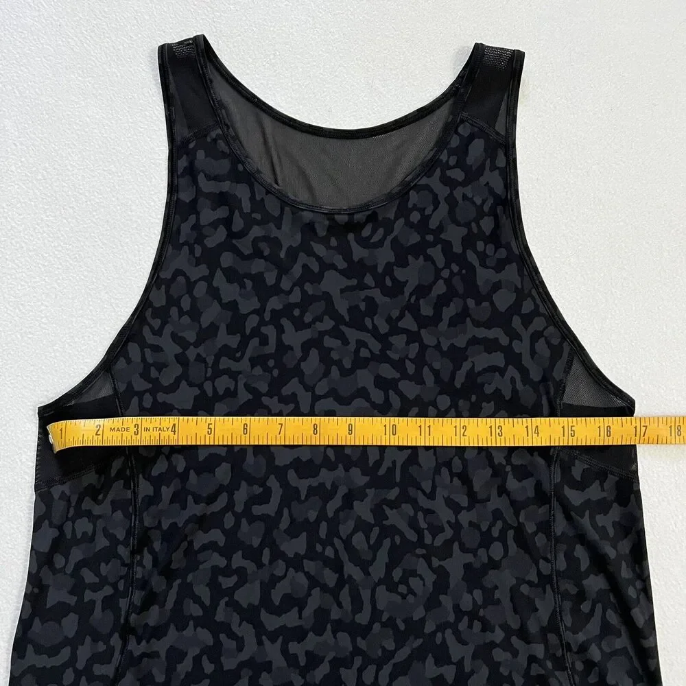 Lululemon Sculpt Tank II Formation Camo Deep Coal Multi Black Sleeveless Top 6